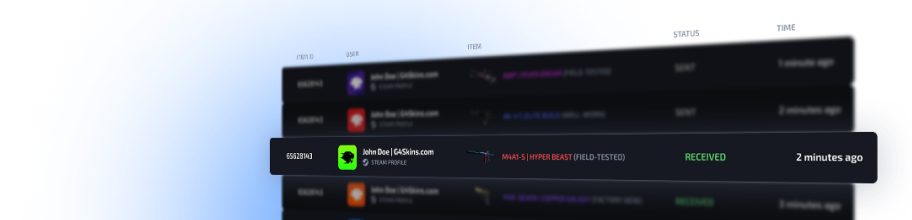 Live Withdrawals | G4Skins - Open CS:GO & CS2 cases and earn skins!