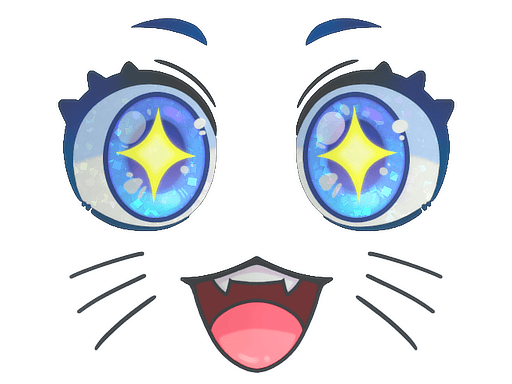 Kawaii Eyes (Glitter)